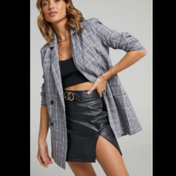 AVA. PLAID BLAZER - Picture 5 of 6
